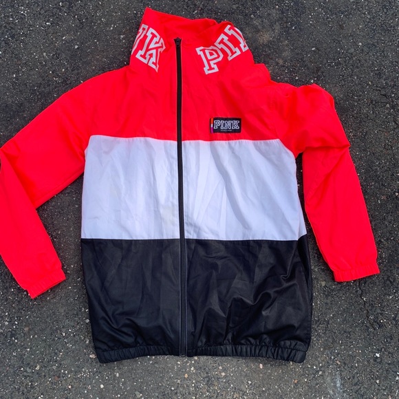 PINK Victoria's Secret Jackets & Blazers - pink windbreaker